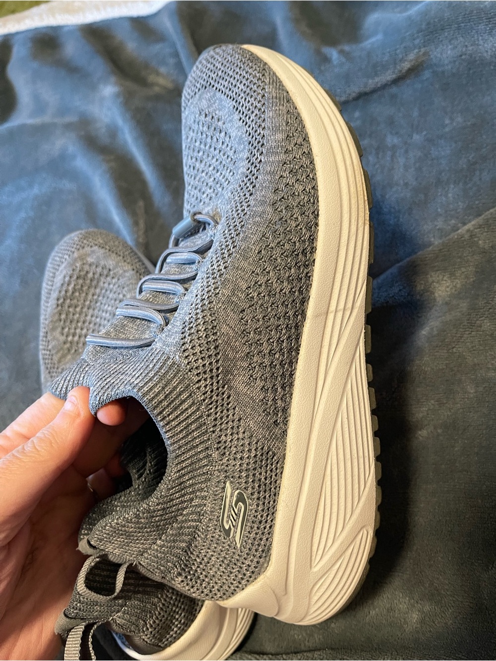Skechers Bobs Sparrow 2.0 Allegiance Womens Size 8.6 Gray Running Shoes Sneakers - Picture 3 of 7